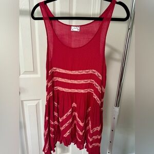 Intimately Free People Trapeze Slip Dress Red
